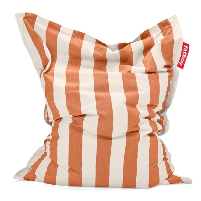 Fatboy Original Outdoor, Stripe Orange Creme · oranžovo-krémové pruhy