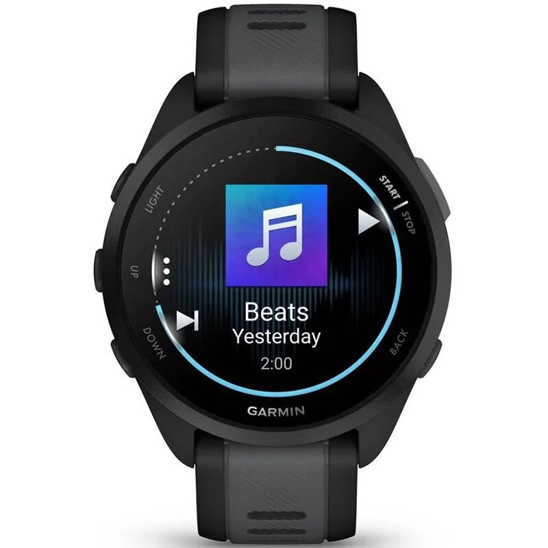 Garmin Forerunner 165 Music — Black / Slate Gray, Android / iPhone · vestavěná GPS · hudba bez telefonu